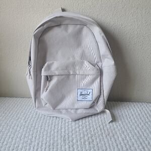 Herschel Beige Gray Backpack with Front Pocket